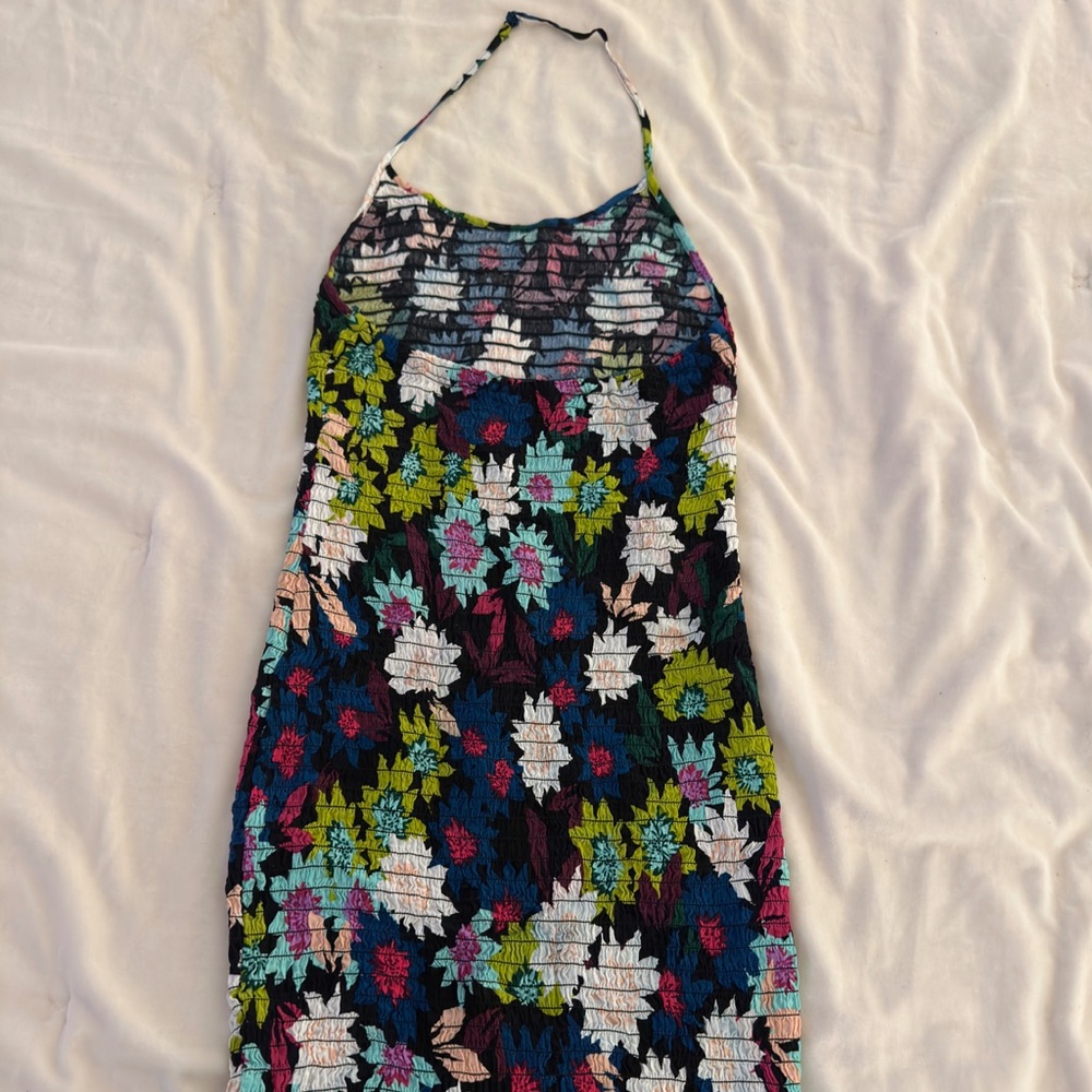 GUESS FLORAL BODYCON DRESS - Picture 6 of 9